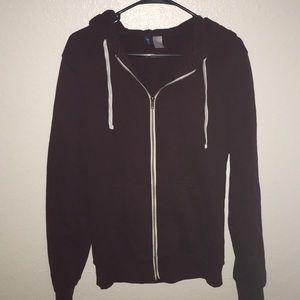 h&m maroon zip up hoodie